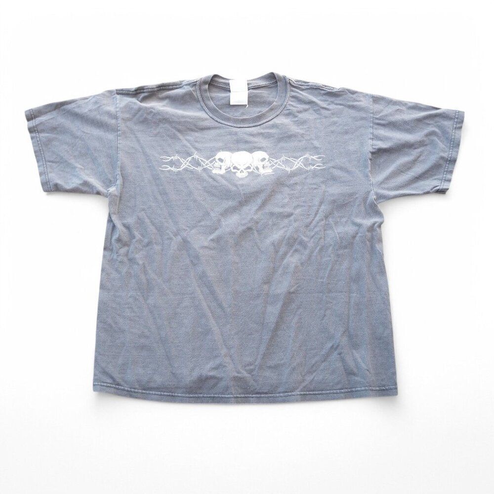 Gilden Ultra‎ Cotton Vintage 2003 Myrtle Beach Bike Week Skull T-Shirt Men's XL